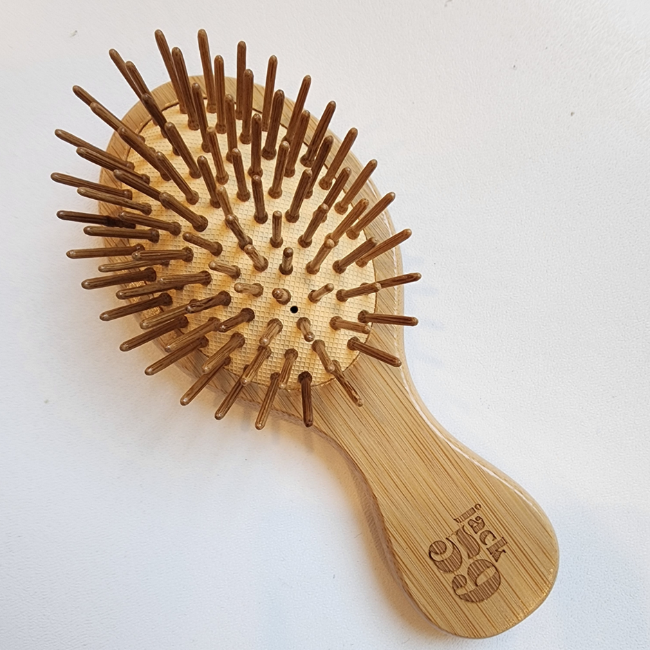 Mini Eco-Friendly Bamboo Hair Brush – Travel Size