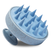 Blue scalp massager